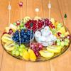 100Pcs/set Disposable Christmas Fruit Sticks Bamboo Skewer Fork Christmas Toothpicks  Dessert