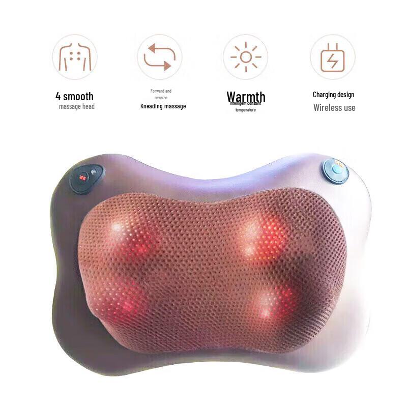 AUX Rechargeable Neck and Shoulder Massager Pillow CN plug (adapter included)