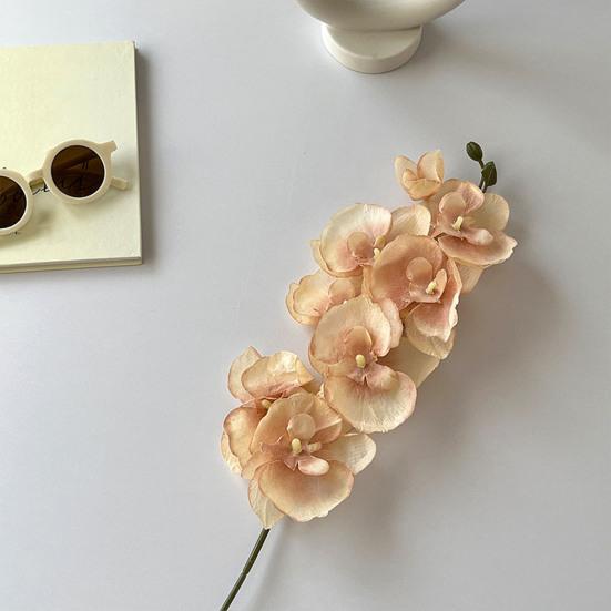 Искусственные орхидеи-мотыльки, реалистичные искусственные шелковые цветы, свадебная вечеринка, домашний офис, центральный элемент стола, искусственный фаленопсис, цветочная ветка, украшение