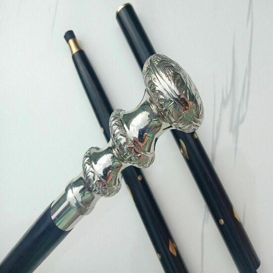 Латунная викторианская ручка, деревянная трость в винтажном стиле, антикварная дизайнерская трость, трость