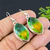 Bi-Color Tourmaline Gemstone 925 Sterling Silver Gift Jewelry Earring 1.85"