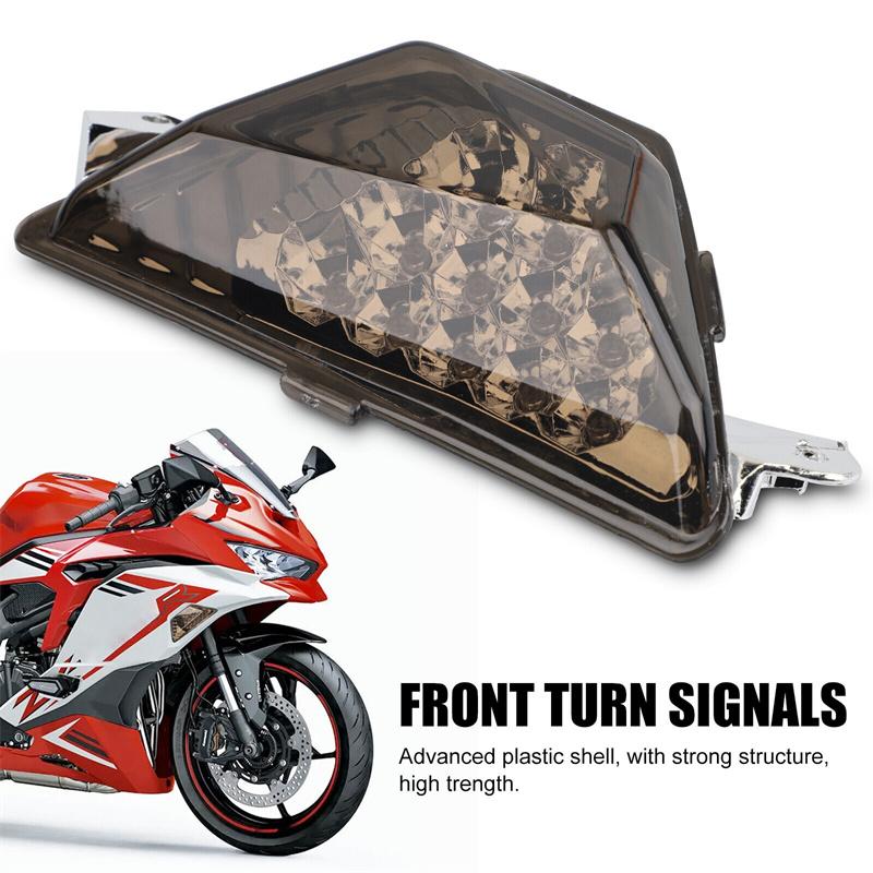 Front Turn Signal Indicator For Kawasaki Ninja 250 300 400 650 1000 Zx6R 2013-2021 2020 18 Motorcycle Accessories Light