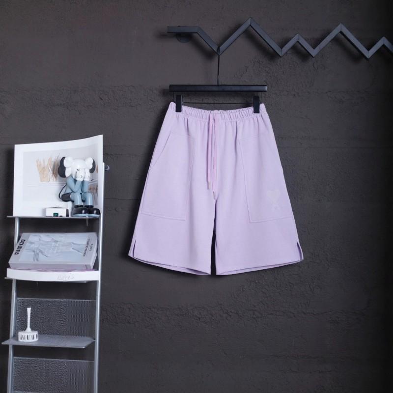 26S AMI Streetwear Loose Fit Shorts Men Women Casual Beach Sports