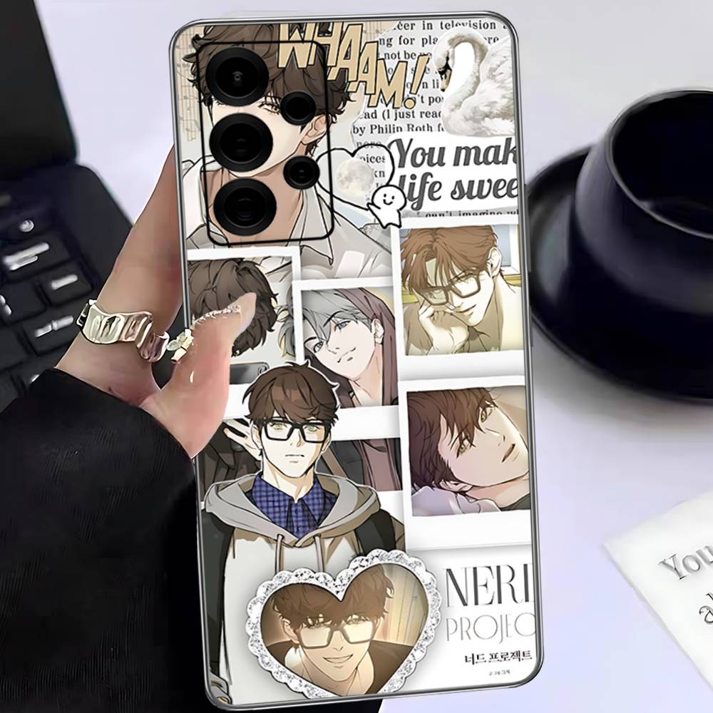 Чехол для телефона Samsung A 52 53 21 32 13 12 71 31 51 40 72 73 70 22 42 50 30 20 21 с рисунком 'Nerd Project Bl Anime'