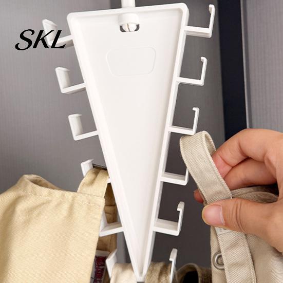 Rotating Clothes Rack V Shaped Double-Sided Closet Organizer, 360 Degree Multi-Layer Vertical Hanger, with Bra And Accessory Organizer 12 Non-Slip