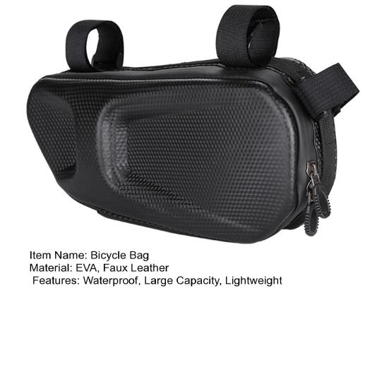 Bicycle Top Tube Triangle Bag EVA Hard Shell Waterproof Lightweight MTB Road Mountain Bicycle Front Frame Storage Pouch Cycling Bike Accessories