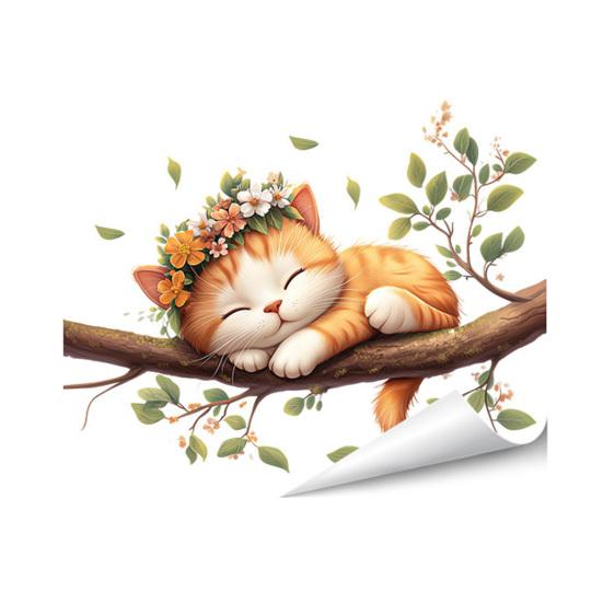 Статические наклейки на окна Смешные мультяшные животные Многоразовые наклейки на окна Водонепроницаемые Съемные наклейки для комнаты Офиса Дома Стеклянных дверей Декор окна