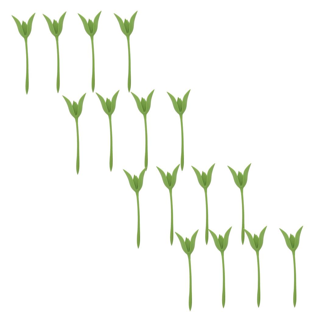 16PCS Пластиковые цветочные бутоны Serviette Держатели для салфеток столовые устройства