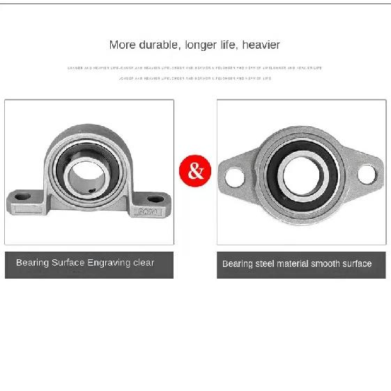 4/10Pcs Block Bearing KP08 KP000 KP001 KP002 KP003 KP004 Pillow Block Bearing Bore Ball Bearing Pillow Block Mounted Support