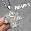 Messi Cristiano Ronaldo Neymar Haaland Football Jersey Man Necklaces Stainless Steel Pendant Chain Jewelry Gift Wholesale