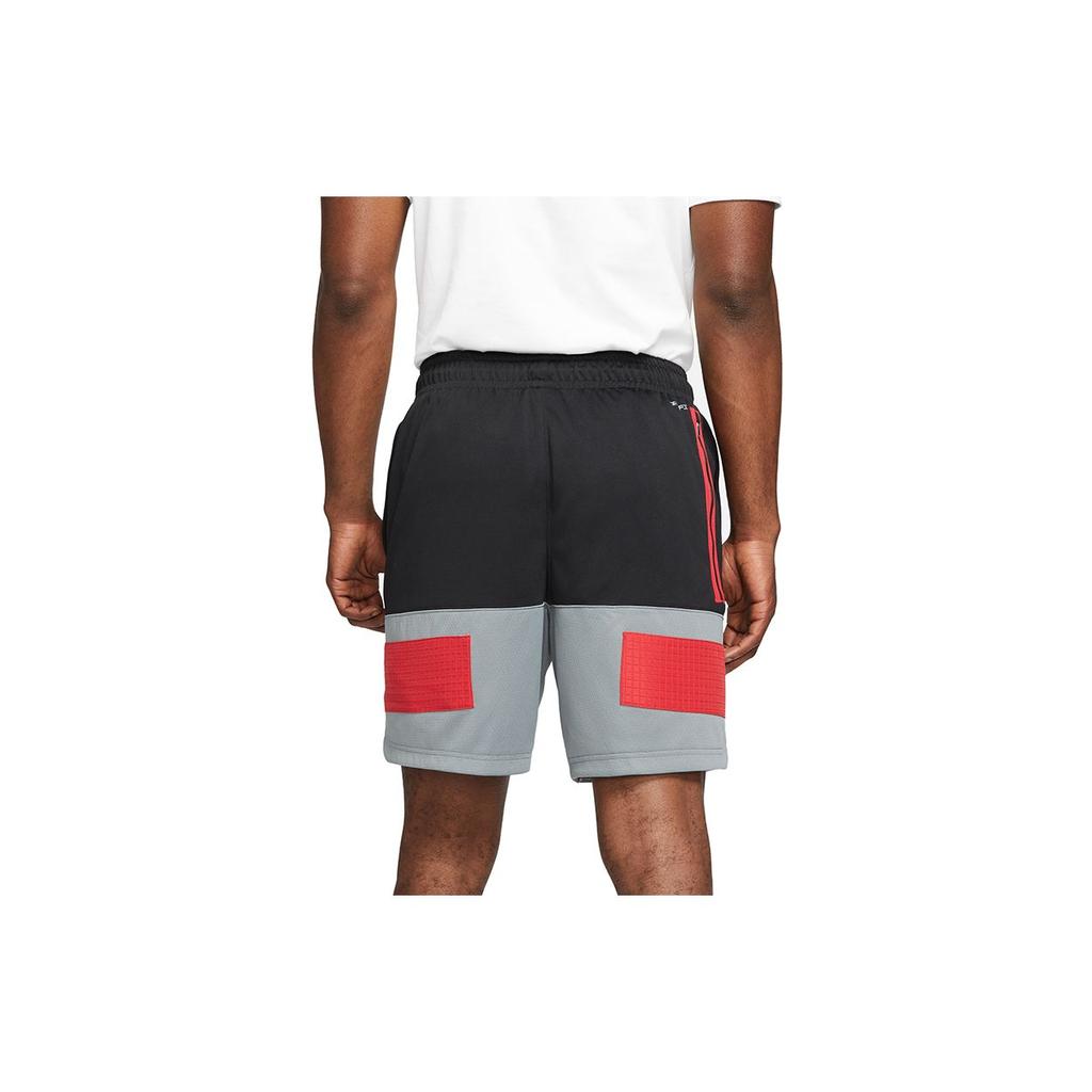 Jordan Контрастные быстросохнущие дышащие баскетбольные шорты мужские черные CZ4767-010