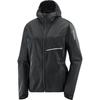 Sense Aero Wind Solid Color Hooded Long Sleeve Jacket Women Jacket Deep-Black C22038