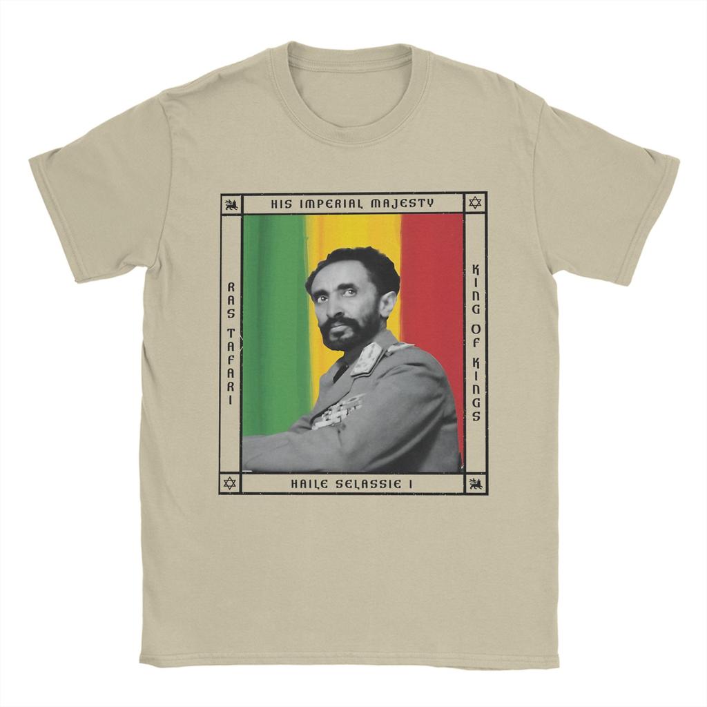 Awesome His Imperial Majesty Haile Selassie I King Of Kings TShirts for Unisex Crewneck T Shirts Short Sleeve Tees Clothing