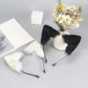 Handmade Simulation Fox Ears Hair Band Movable Cat Ears Hair Hoop Plush Animal Ear Headband Headdress Props