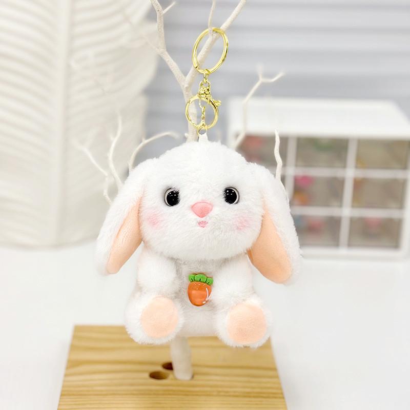 Cute Plush Otter Keychain Charm Fluffy Animal Bag Pendant Perfect For Gifts