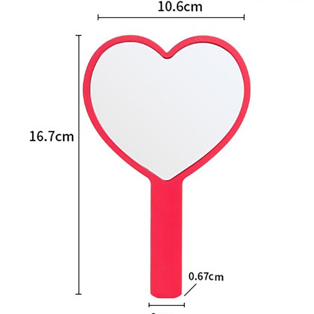 Зеркало для спа-салона с ручкой. Ручное косметическое зеркало в форме сердца. Зеркало для макияжа. Ручное зеркало.