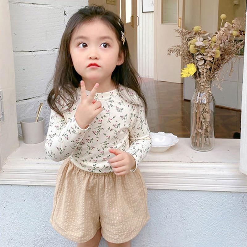 Baby Girl Blouses Long Sleeves Stylish Version for 4-6 Years Old