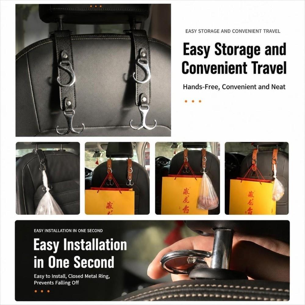 Strong Load-Bearing Headrest Organizer Hook Dual-Function Multi-Function Car Hook For All Cars