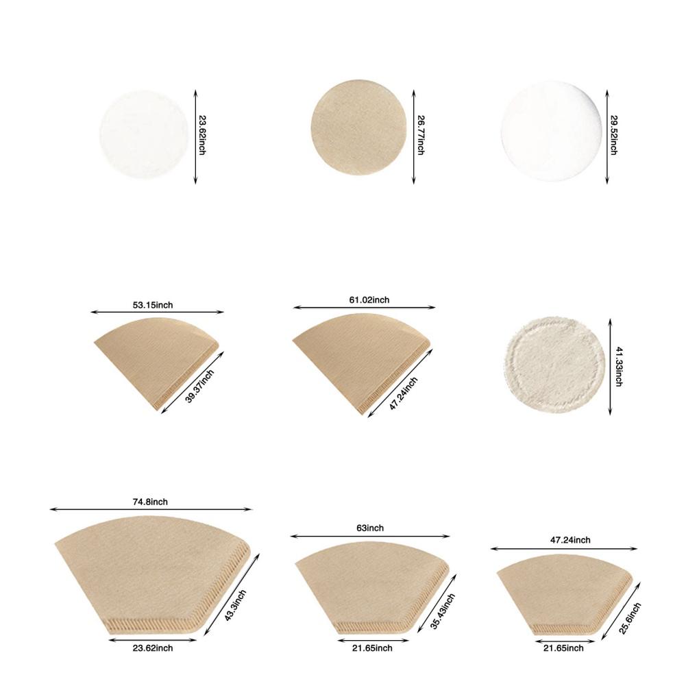 40 шт./упак. кофейная фильтровальная бумага для заваривания чая одноразовые фильтровальные бумаги для капельной кофеварки фильтр-мешок для кофейного порошка инструменты бариста