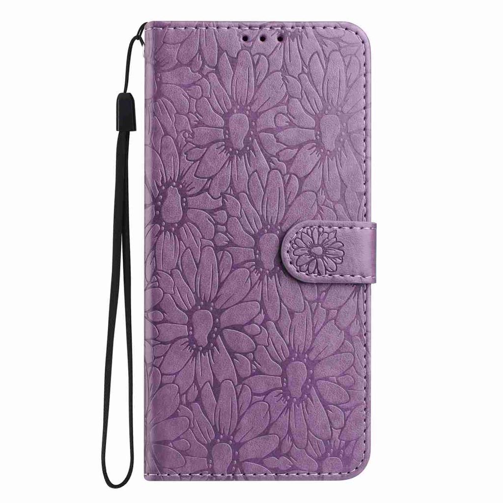 10-Color Daisy Embossed Flip Card Case for Google Pixel 6,Pixel 7,Pixel 8,Pixel 9,Pixel 10 Series...