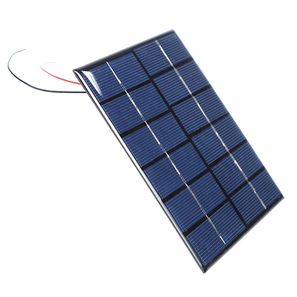 5-1pcs 2W 6V Portable Solar Panel Charger USB Outdoor Solar Panels for Phone Camping DIY Charger Generator RV Camper Accessories