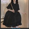 Korean Version of The Bow Tie Dress Female Summer New Japanese A Word Long Skirt