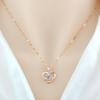 1PC Love Pendant Simple Light Luxury Neck Chain Internet Celebrity Collarbone Chain Versatile Jewelry