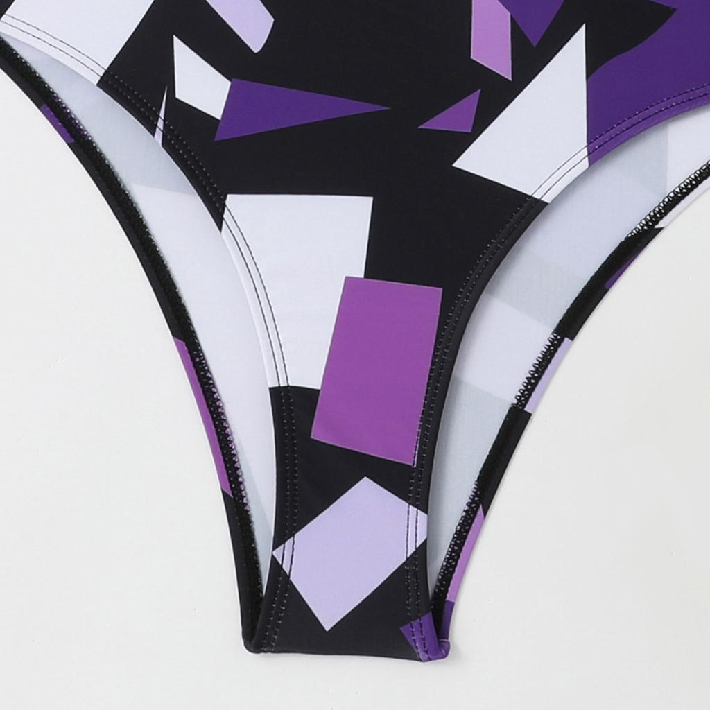 Women's Fashionable One-piece Long Sleeved Zippered Beach Surfing Elastic And  Swimsuit