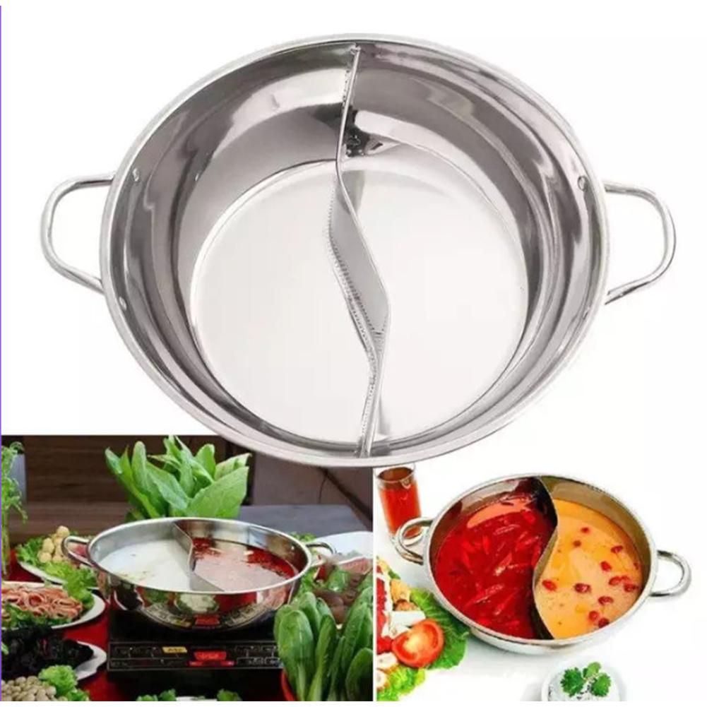 28CM Thicken Stainless Steel Hot Pot for Home Resturant Supplies