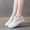 Platform White Shoes Women's Summer New Trend Versatile Mesh Breathable Casual Board Shoes Lace-up Sports Women's Shoes