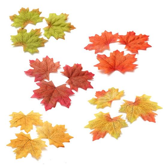 100 шт. осенние листья свадебные осенние украшения из кленового листа для вечеринки