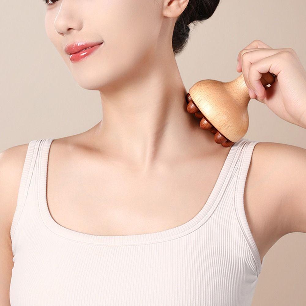 Устранение локального жира Деревянный Гриб Массажер Антицеллюлитный Акупунктурный Меридиан Щетка Женщины/Мужчины