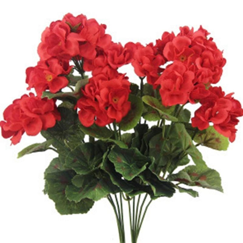 Artificial Begonias Flower Height 14Inch High Fade Resistant Artificial Flower For Wedding Bouquets Home Decoration