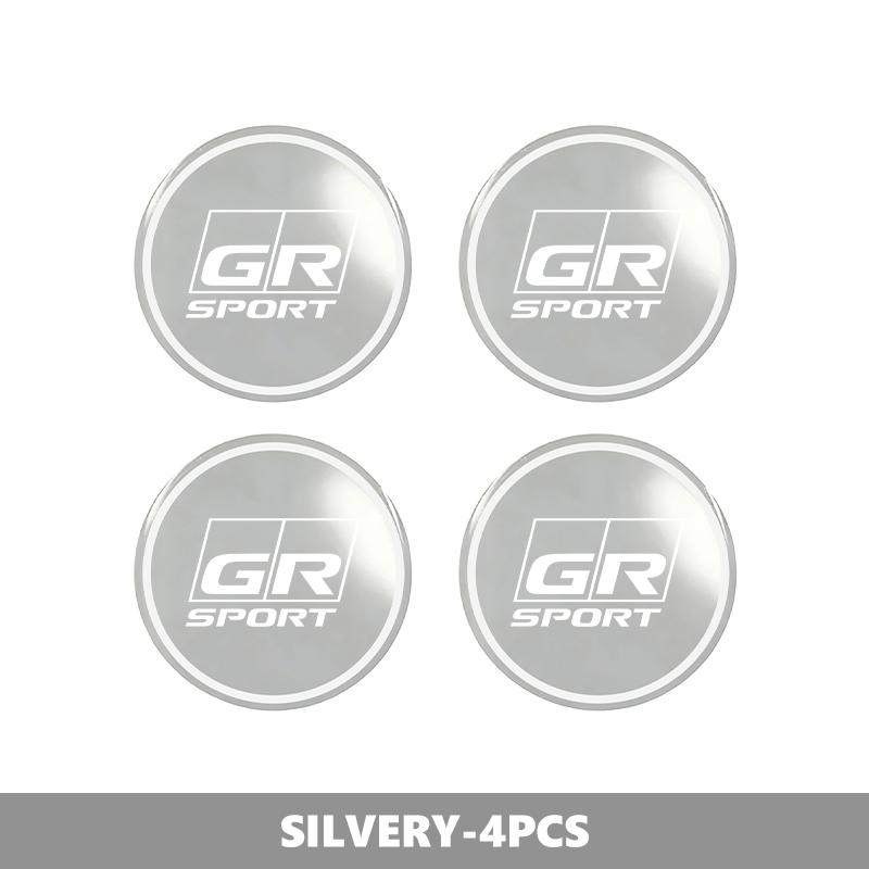 EBN5   For Toyota 4Pcs 56MM Car Wheel Center Hub Caps Logo Sticker GR Yaris Corolla Prius Aqua Vios Mirai Hilux Auris CHR