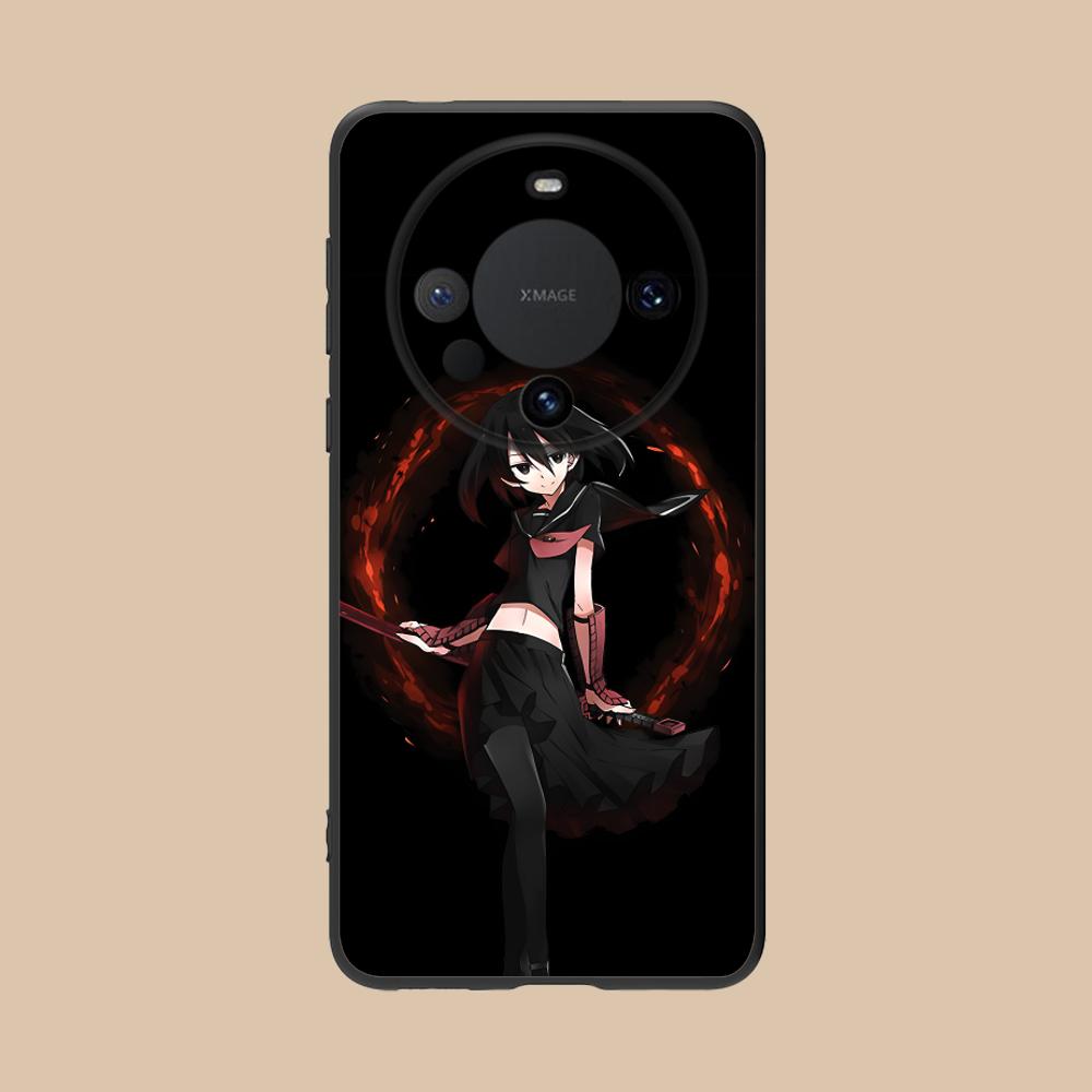 Матовый ТПУ чехол для мобильного телефона Akame Kurome для Huawei Mate 60 50 40 30 20 10 Pro Plus Lite E 5G Цветная печать