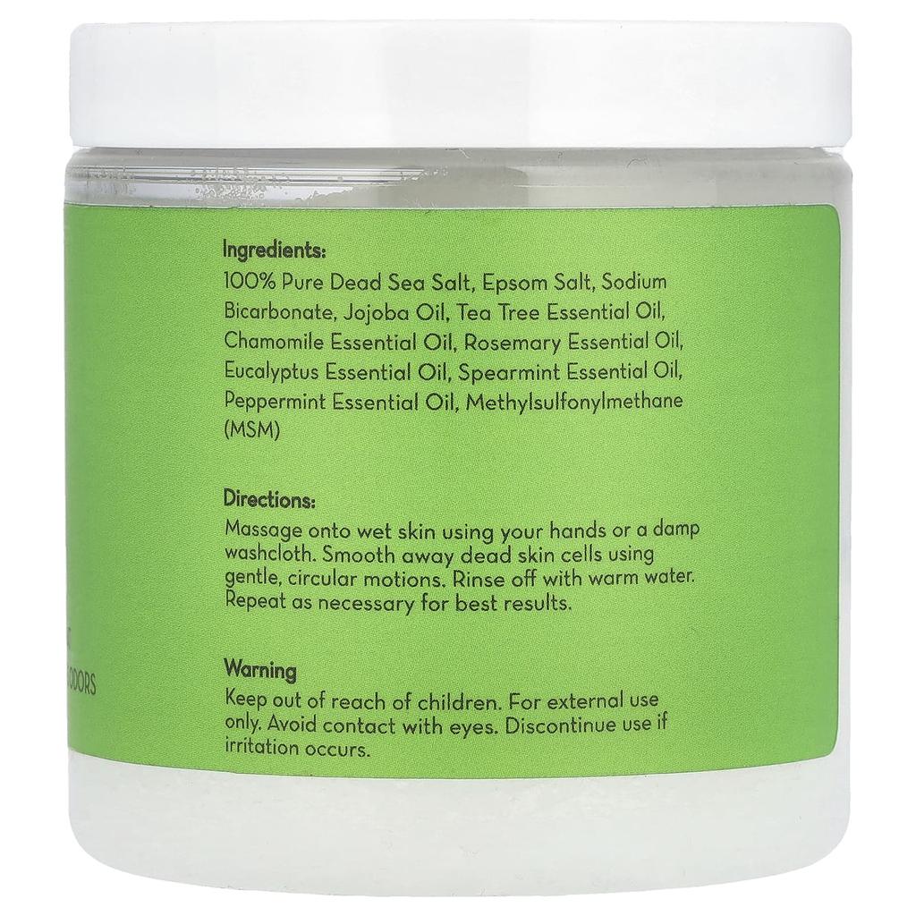 Скраб для ног, масло чайного дерева, 340 г(12oz)