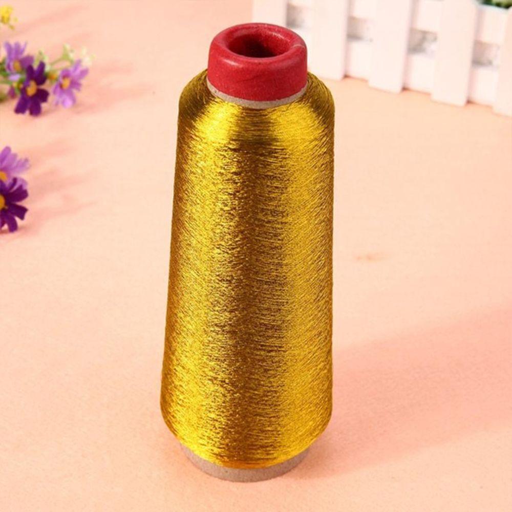 Hand Metallic Yarn Woven Line DIY Cross Stitch Embroidery Thread Gold/Silver Wire Sewing Machine