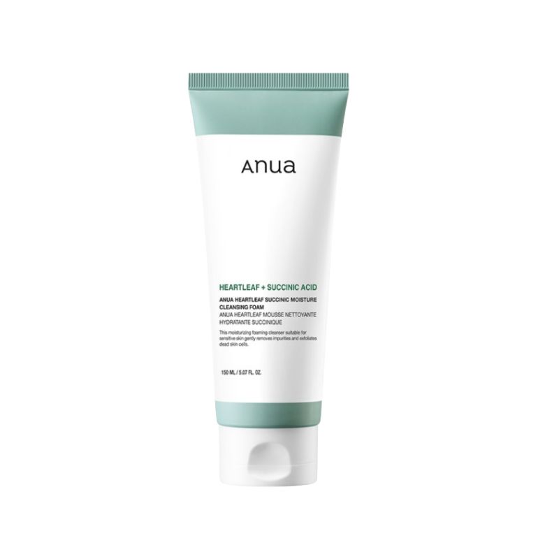 Anua Heartleaf Succinic Moisture Cleansing Foam 150 Ml