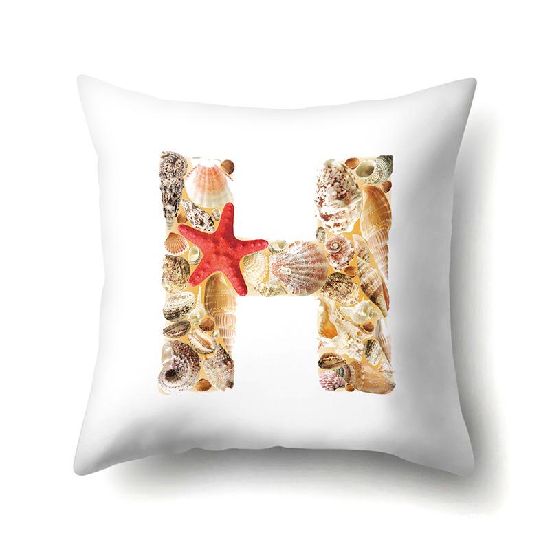 Полиэстеровая наволочка Автомобильная декорация Дом Наволочка с принтом 26 английских букв