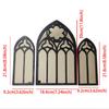 3x Готические настенные зеркала, винтажный декор комнаты в готическом стиле, арочная рама собора, арочные настенные зеркала для спальни, гостиной, домашнего декора