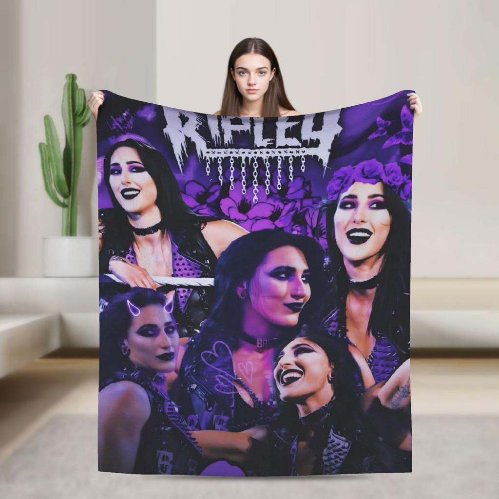 Rhea Ripley  Blanket Quality Warm Soft  Throw Blanket Winter Travel Office Home Decor Pattern Bedspread