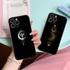 Чехол для мобильного телефона 'Солнце и Луна' для iPhone 17 16 15 14 13 12 11 X XR XS Air Pro Max Plus Mini Прозрачный Цветной Чехол для Мобильных Телефонов