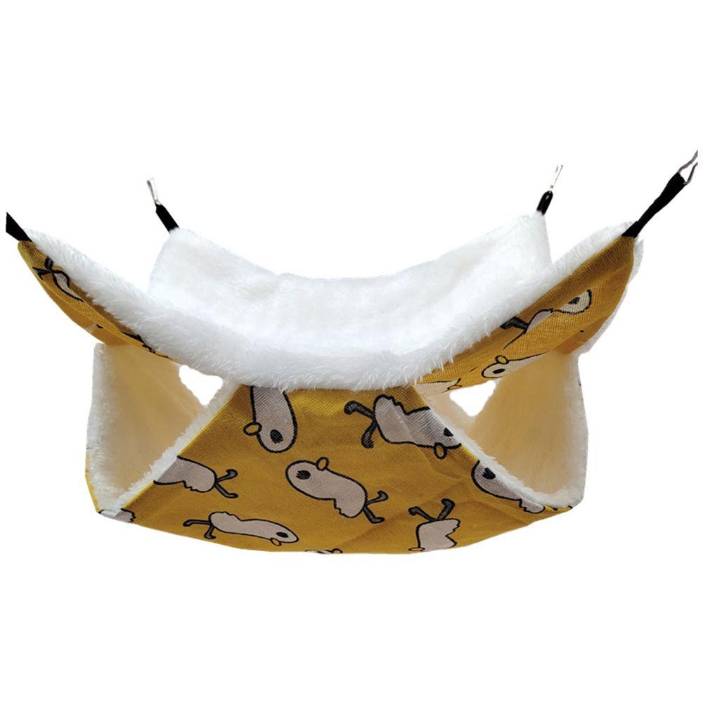 Fashion Plush Double Layer Squirrel Beds Hamster Cage Pet Sleeping Bag Pet Hammock