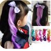 1PC Child Cute Bowknot Crystal Hairpins Hair Accessories Girls Twist Braid Hair Clips Rope Headdress Kids Wig Headband