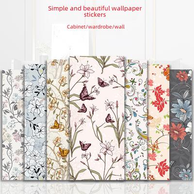 Самоклеящиеся обои 3D цветок растение нетканый материал толстые обои спальня гостиная телевизор фон наклейки на стену