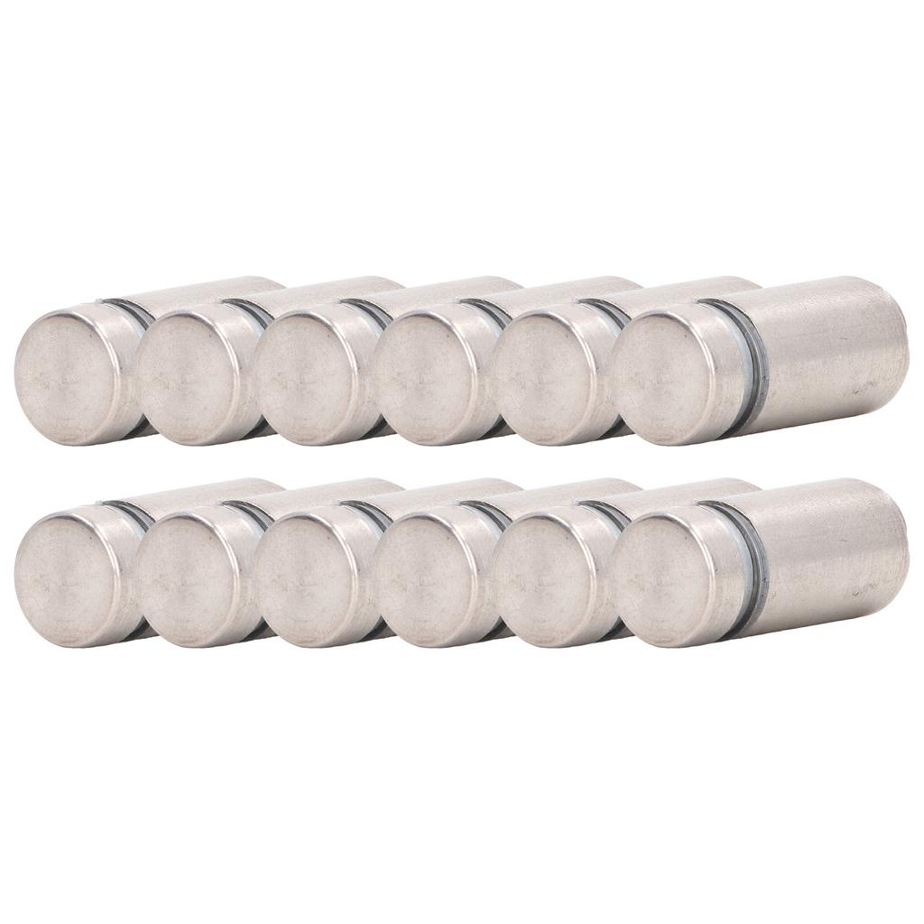 12Pcs Standoff Screws Stainless Steel Wall Sign Advertising Hardware Nail for Acrylic 12inx1in