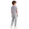 Unisex Kids Adaptive Clothing Jumpsuit Round Neck Short Sleeve Design Back Invisible Zipper Solid Color Full Body Outfit
