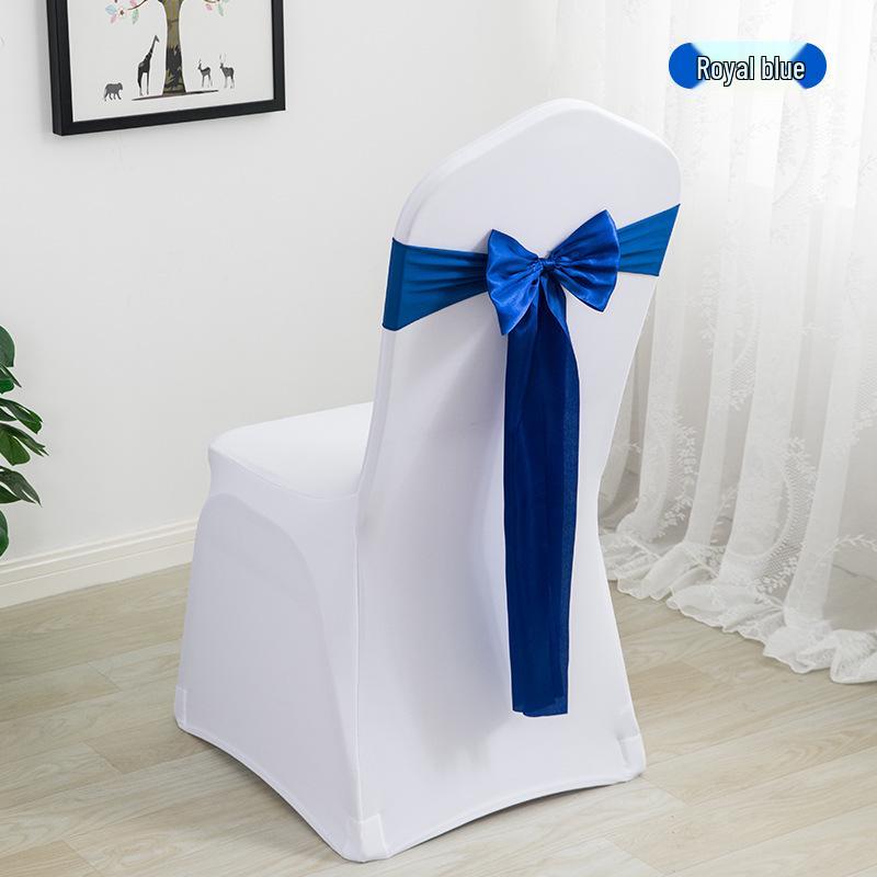 Elegant Wedding Ribbon Chair Cover Decoration
