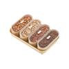 Moisture-proof Snack Dry Fruit Tray Plastic Dessert Container Fruit Bowl Snack Storage Tray  Travel