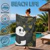 Nightly Friends bears Adventure Beach Towel, Microfiber Beach Towel, Perfect For Pool, Beach, Travel, Home Decor Beach Party Fan gifts